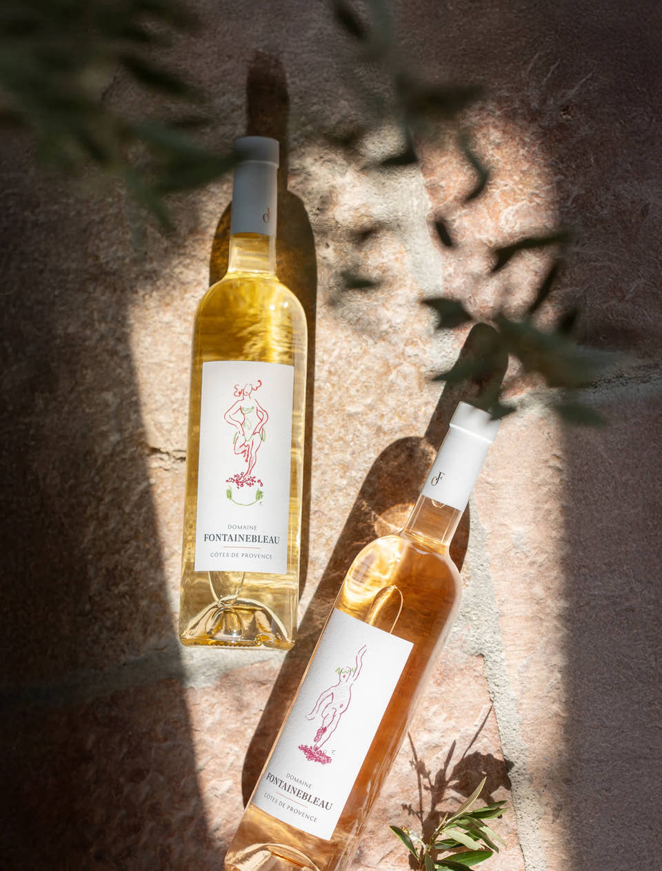 White and rosé in the shade
